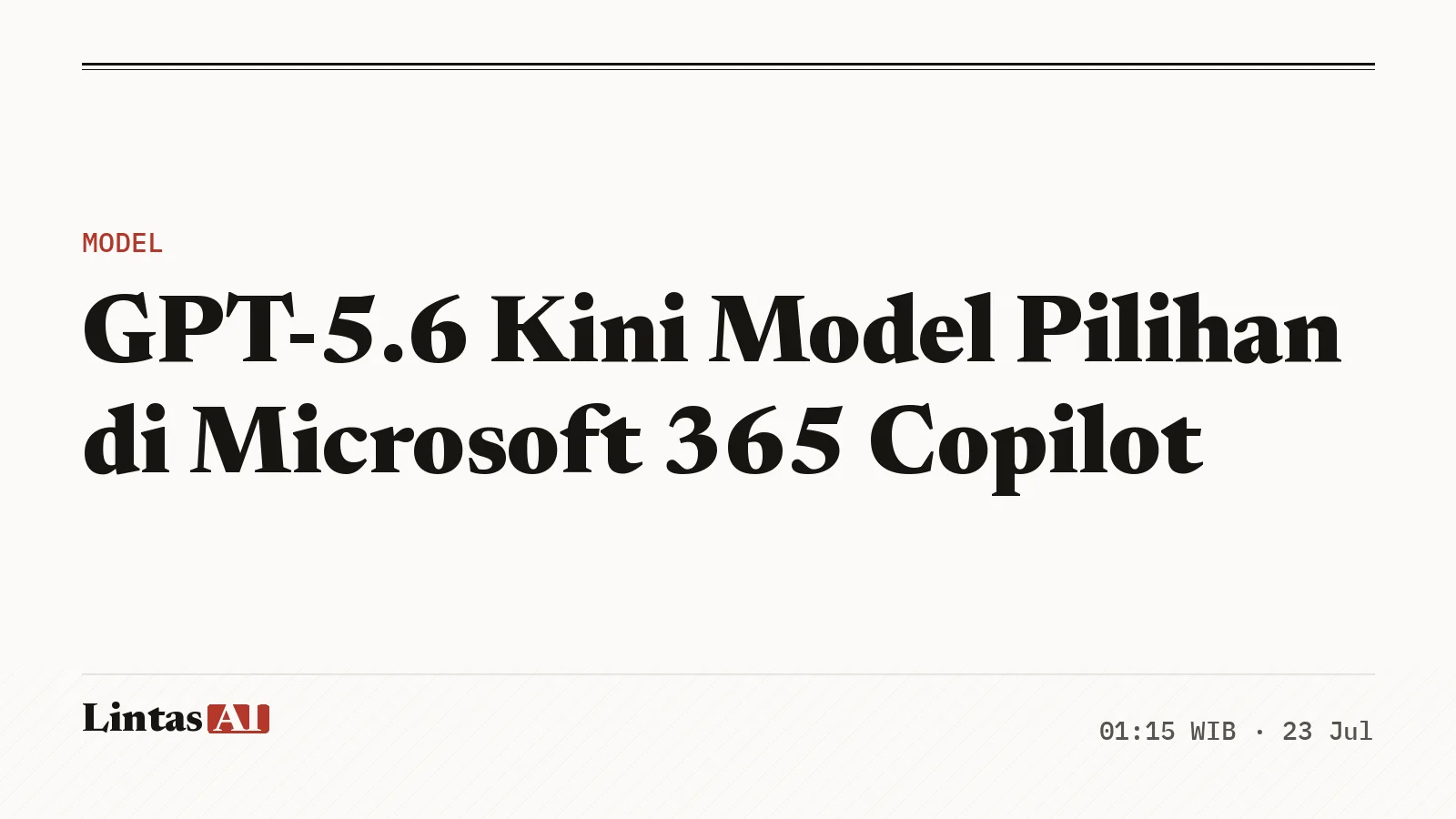 Logo OpenAI dan ilustrasi Microsoft 365 Copilot dengan integrasi GPT-5.6