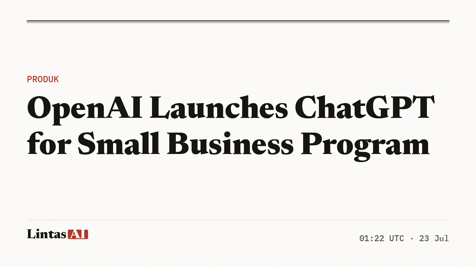 ChatGPT for small business program illustration